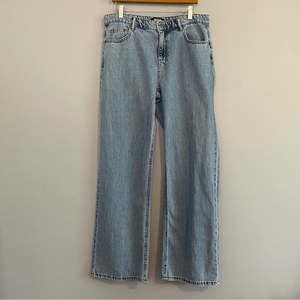 Buffalo Jeans Soft 100% Cotton Light Wash Wide Leg - Size 6